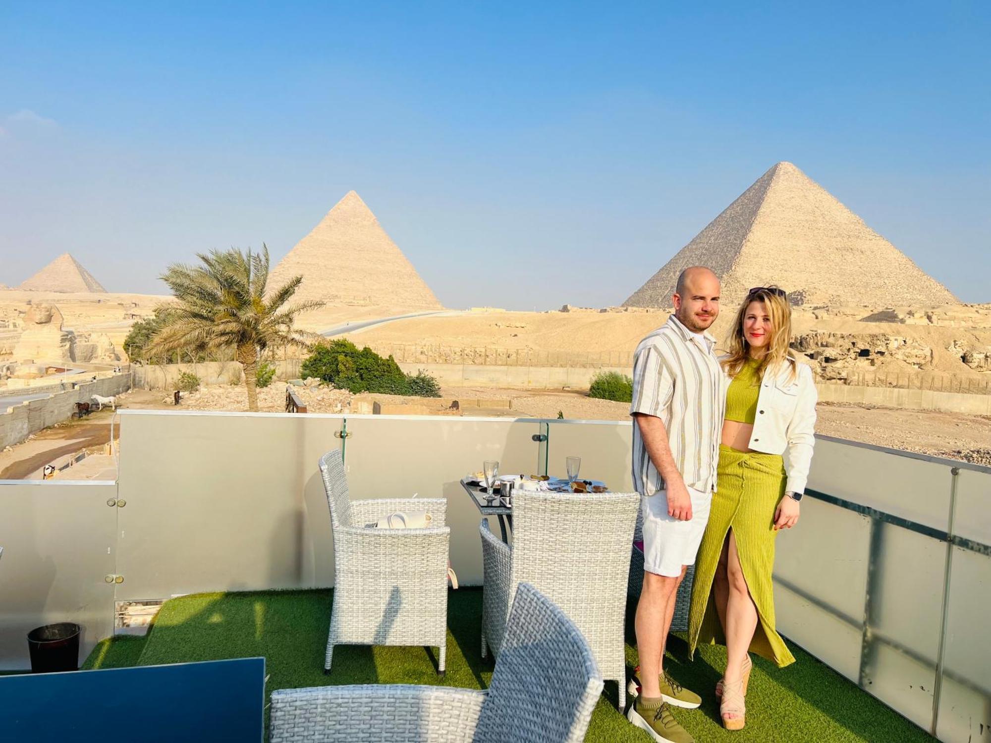 Blue Scarab Pyramids View Hotel Kairo Eksteriør billede